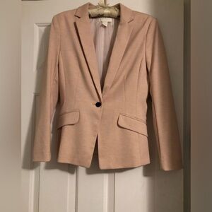 H&M fitted blazer. Size 8. Pinkish Salmon